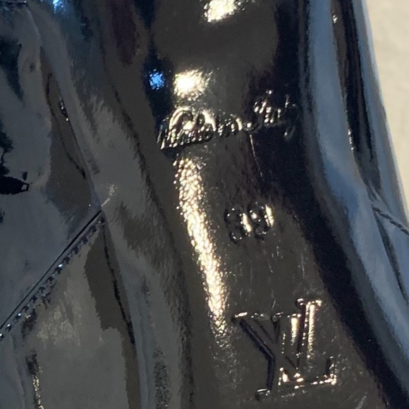 Louis Vuitton patent leather boots-Black 39 - Picture 6 of 7